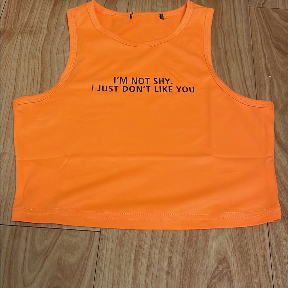 Don’t like you crop tank top